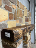 Live Edge Walnut Fireplace Mantel