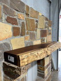 Live Edge Walnut Fireplace Mantel