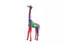 Ocean Sole - Reticulated Giraffe Sculpture from Recycled Flip-Flops: Large-7