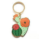 Paper Anchor Co. - Blooming Cacti Plant Keychain | Valentine Gifts-1