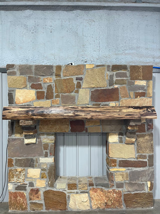 Live Edge Walnut Fireplace Mantel LEM-786