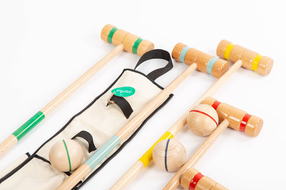 MORA PLAY - Wooden croquet set in a hanging bag