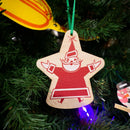 Hatch Show Print - Santa Wooden Ornament-2