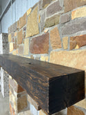 Charred Red Oak Fireplace Mantel