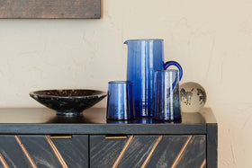 Verve Culture - Moroccan Cone Jug - Blue - 0