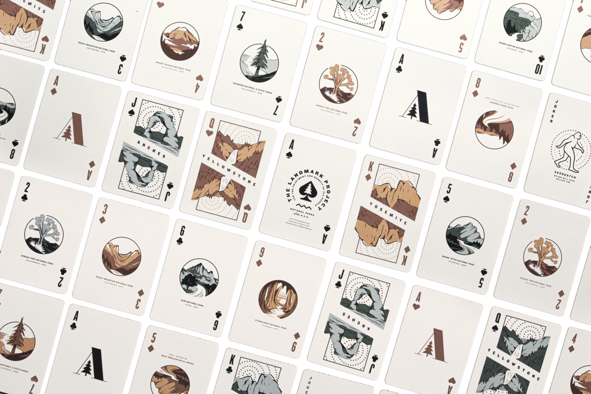 The Landmark Project - National Parks Playing Cards