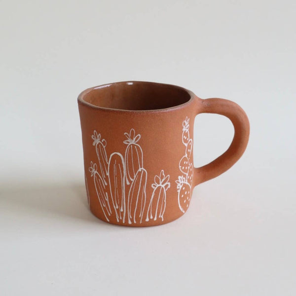 Melville Ceramics - Cactus House Mug: Orange + Black