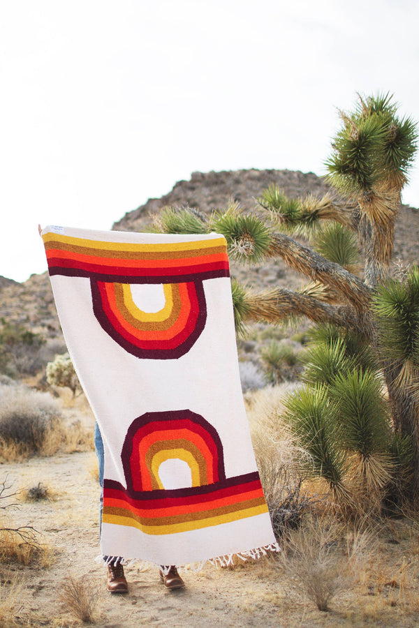 Trek Light - Handwoven Throw Blanket | Bowie