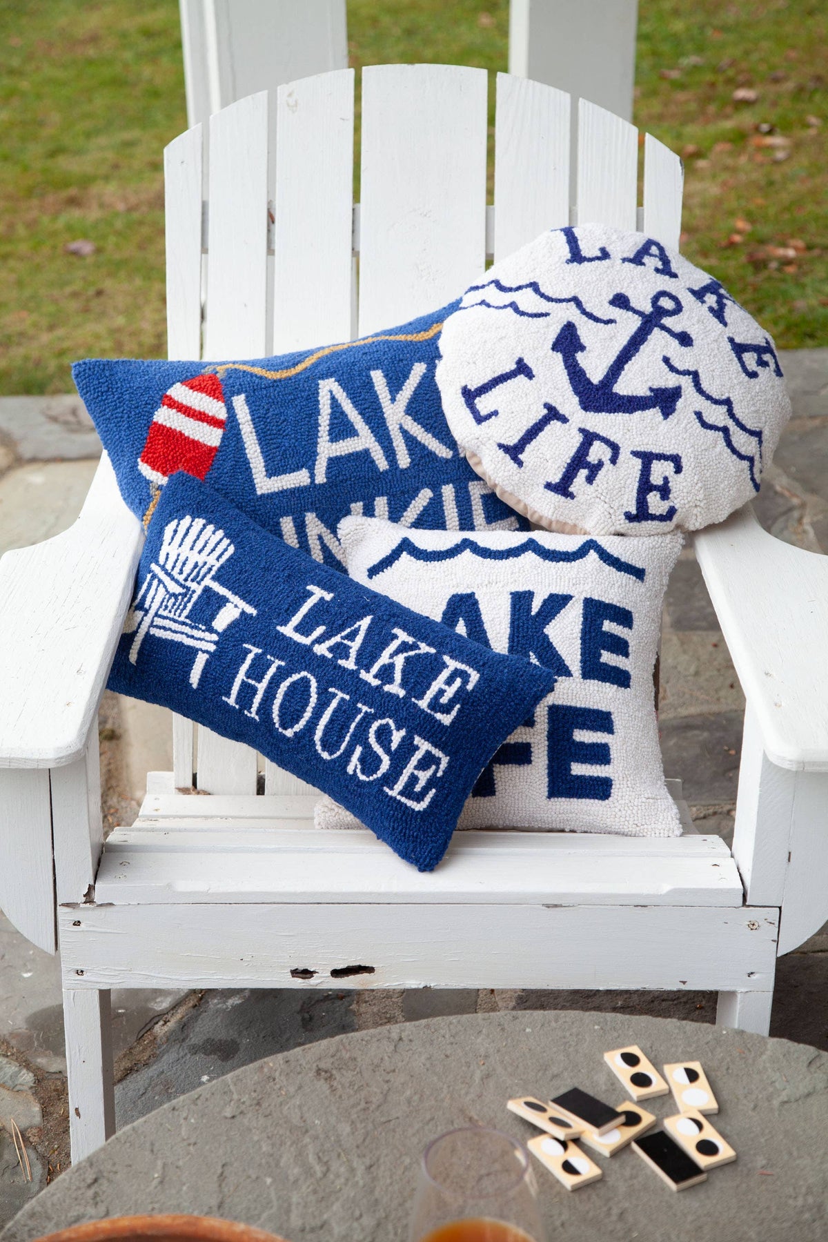 Peking Handicraft - Lake Life Hook Pillow | The Forest Store