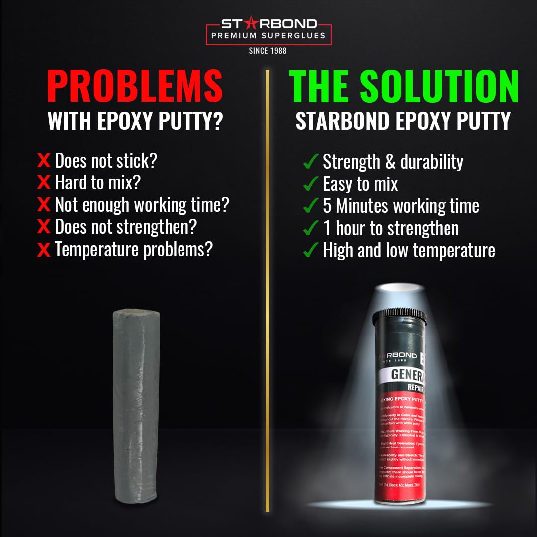 Starbond General Use Black Epoxy Putty 2 oz. - 0