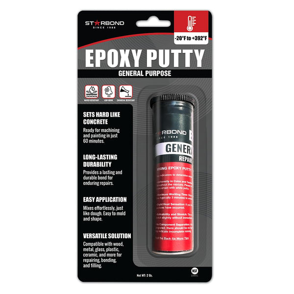 Starbond General Use Black Epoxy Putty 2 oz.