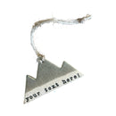 Mountain Bound Pottery - Customizable Mountain Ornaments- MADE TO ORDER: Green-7