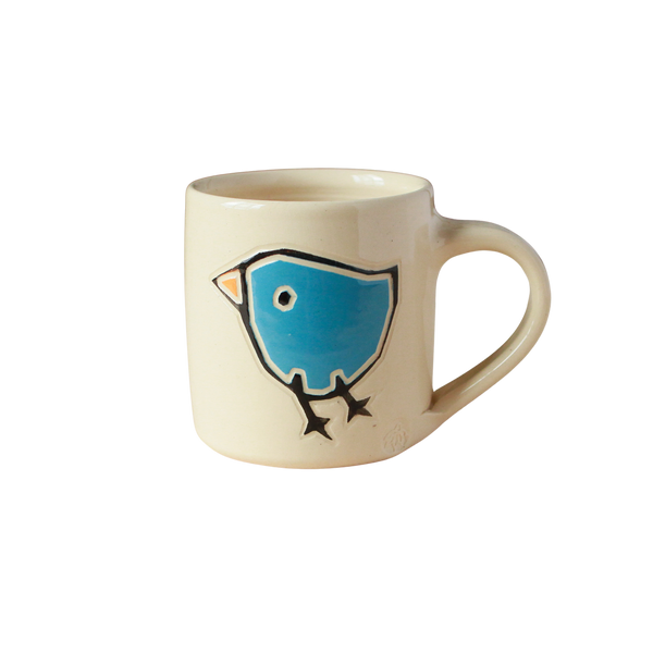 Susan Stone Design - Bird wee Mug: Blue