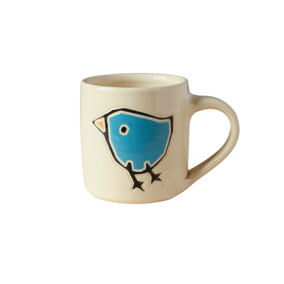 Susan Stone Design - Bird wee Mug: Green