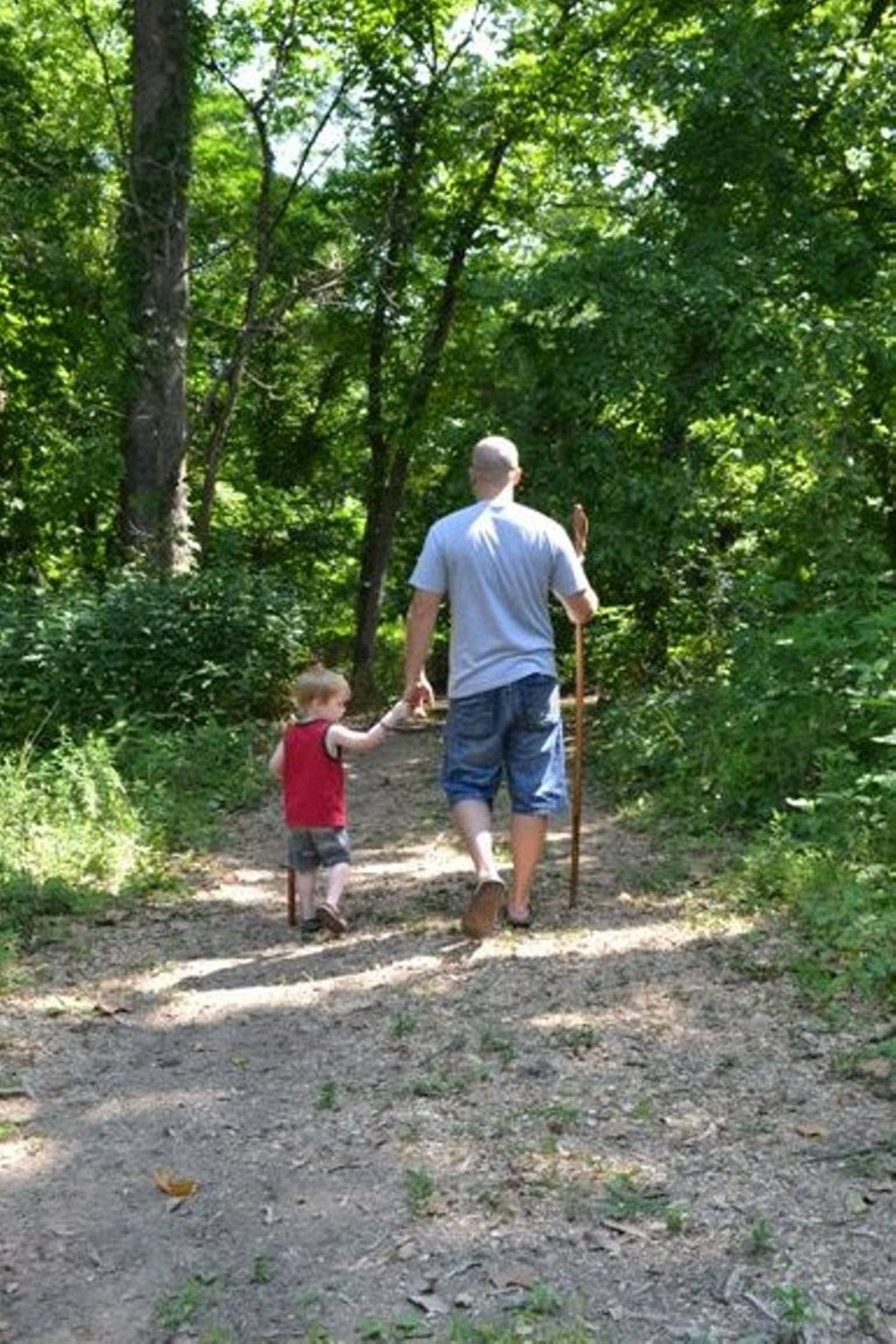 Creation Carvings LLC - Walking Stick, Up to 72" Adult Hiking Stick: 58"
