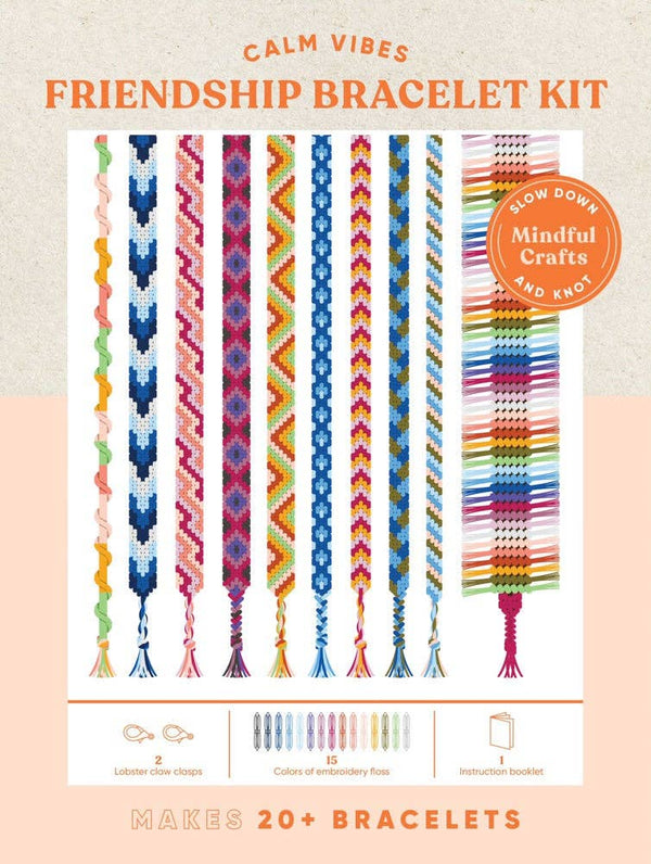 Chronicle Books - Mindful Crafts: Calm Vibes Friendship Bracelet Kit