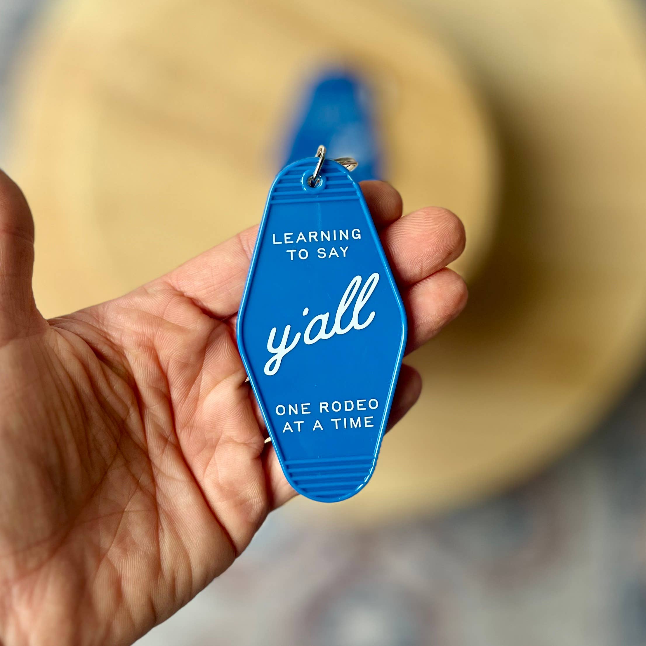 Morgan Lacey Hart - Not a Texas Native Keychain