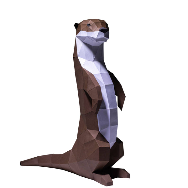 PAPERCRAFT WORLD - Otter 3D PaperCraft Origami Model