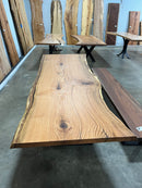Live Edge Red Oak Wood Slab-1