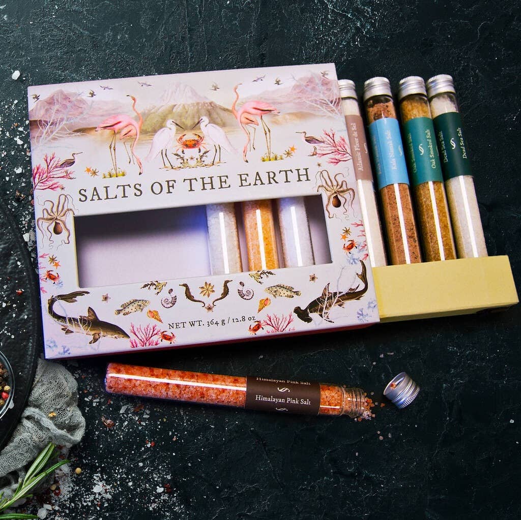 The African Home Goods - Salts of the Earth | Exotic Salt Collection from Around the Globe | 8-Pack Gift Set - 0