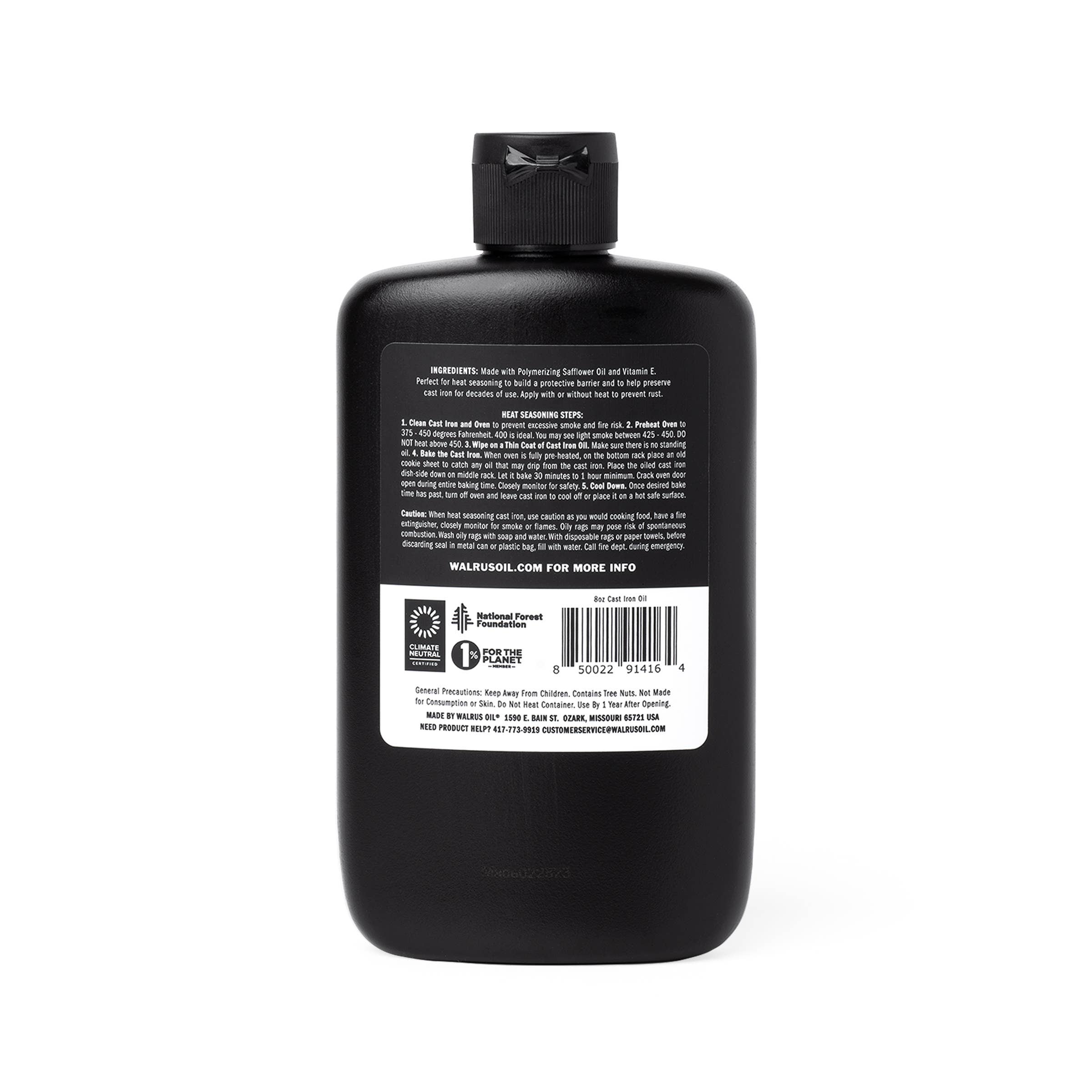 Walrus Oil - Cast Iron Oil, 8oz - 0