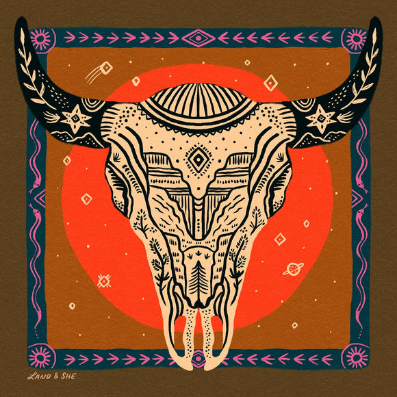 Land & She - Bison Skull and the Cosmic Canyon: 8x8