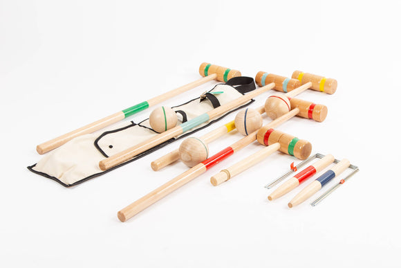 MORA PLAY - Wooden croquet set in a hanging bag