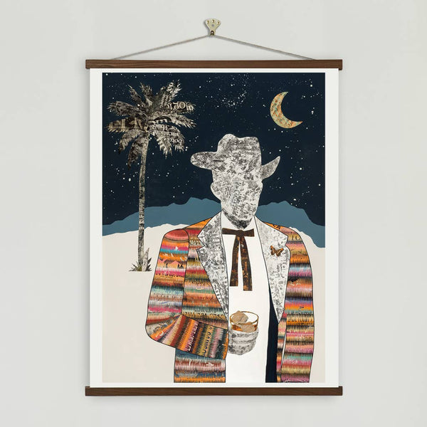 Dolan Geiman - Art Print | Faceless Cowboy Wall Art | TWILIGHT COCKTAIL: Unframed / 16 x 20