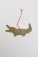 Melville Ceramics - Gator Ornament  : Green