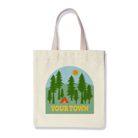 Rock Scissor Paper - Personalized City Tote Bag - Camping Tent View