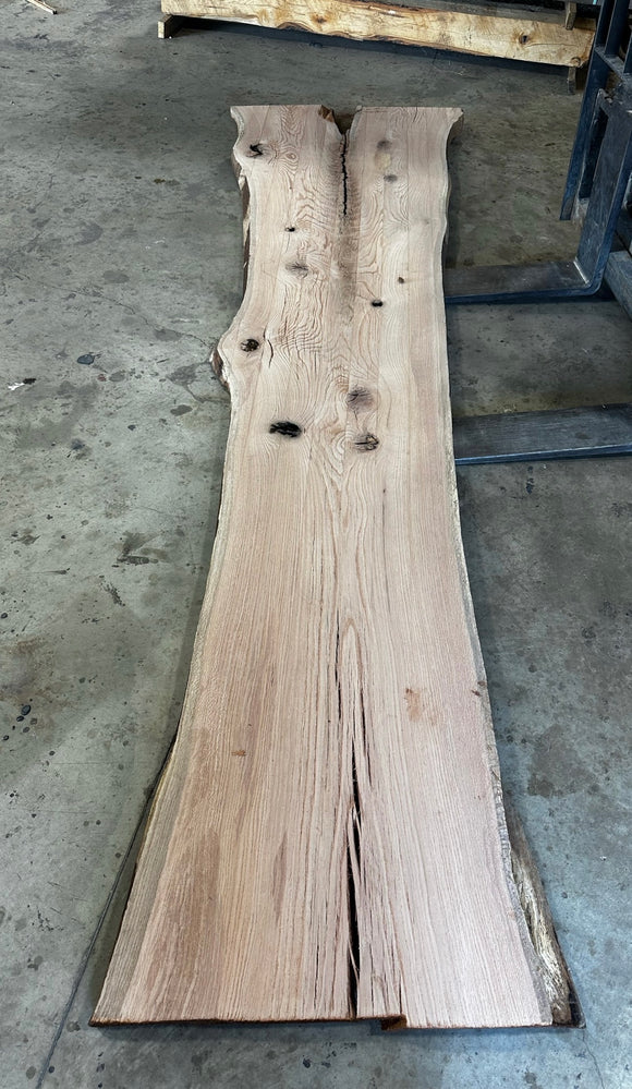Unfinished Live Edge Red Oak Slab (ULES-2884)