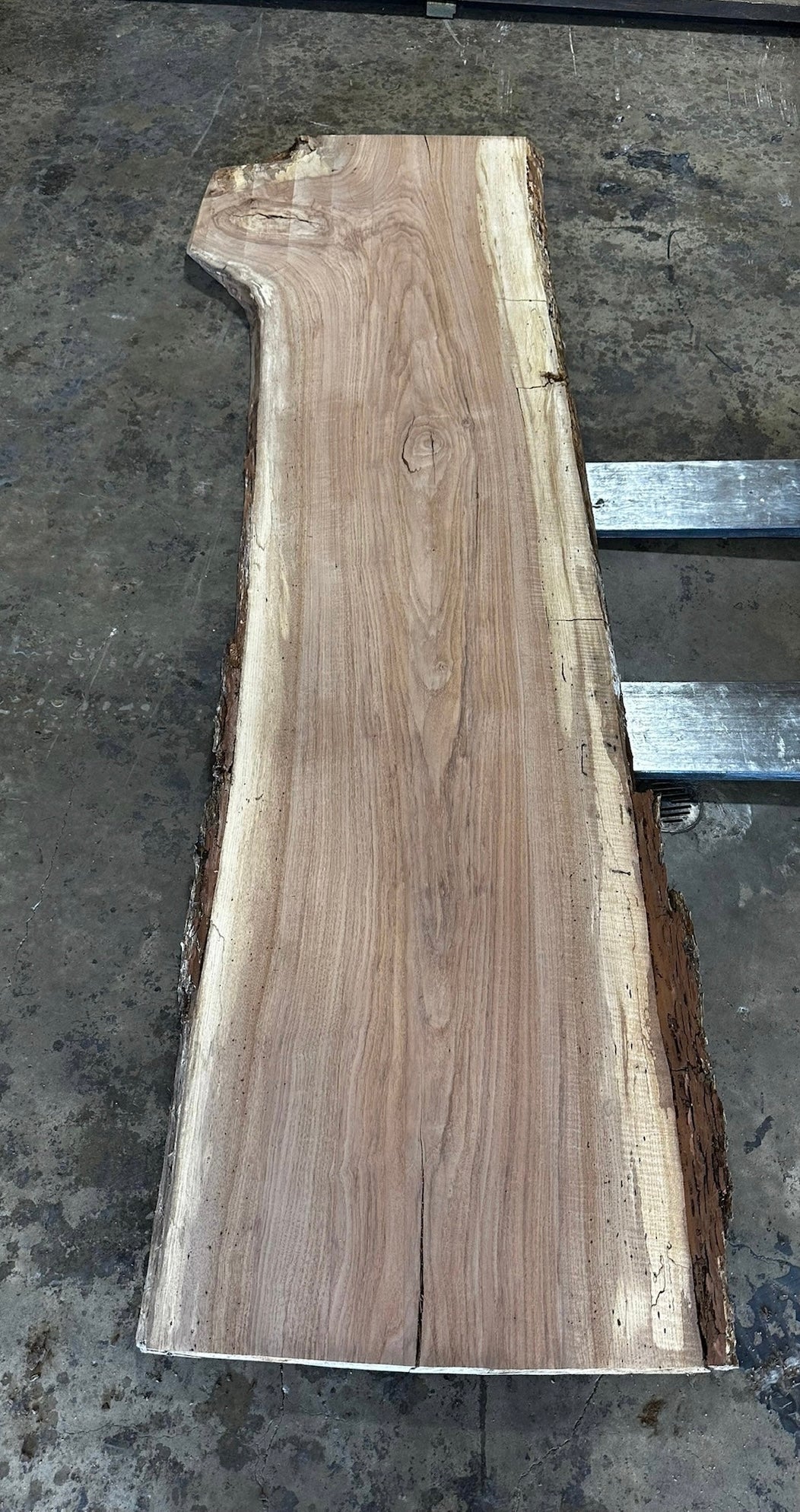Unfinished Live Edge Pecan Slab (ULES-2337)