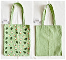 Quince Fables - REVERSIBLE Lightweight Canvas Tote Bag With Avocado Lemon Or: 2. Yellow-Lemon-3