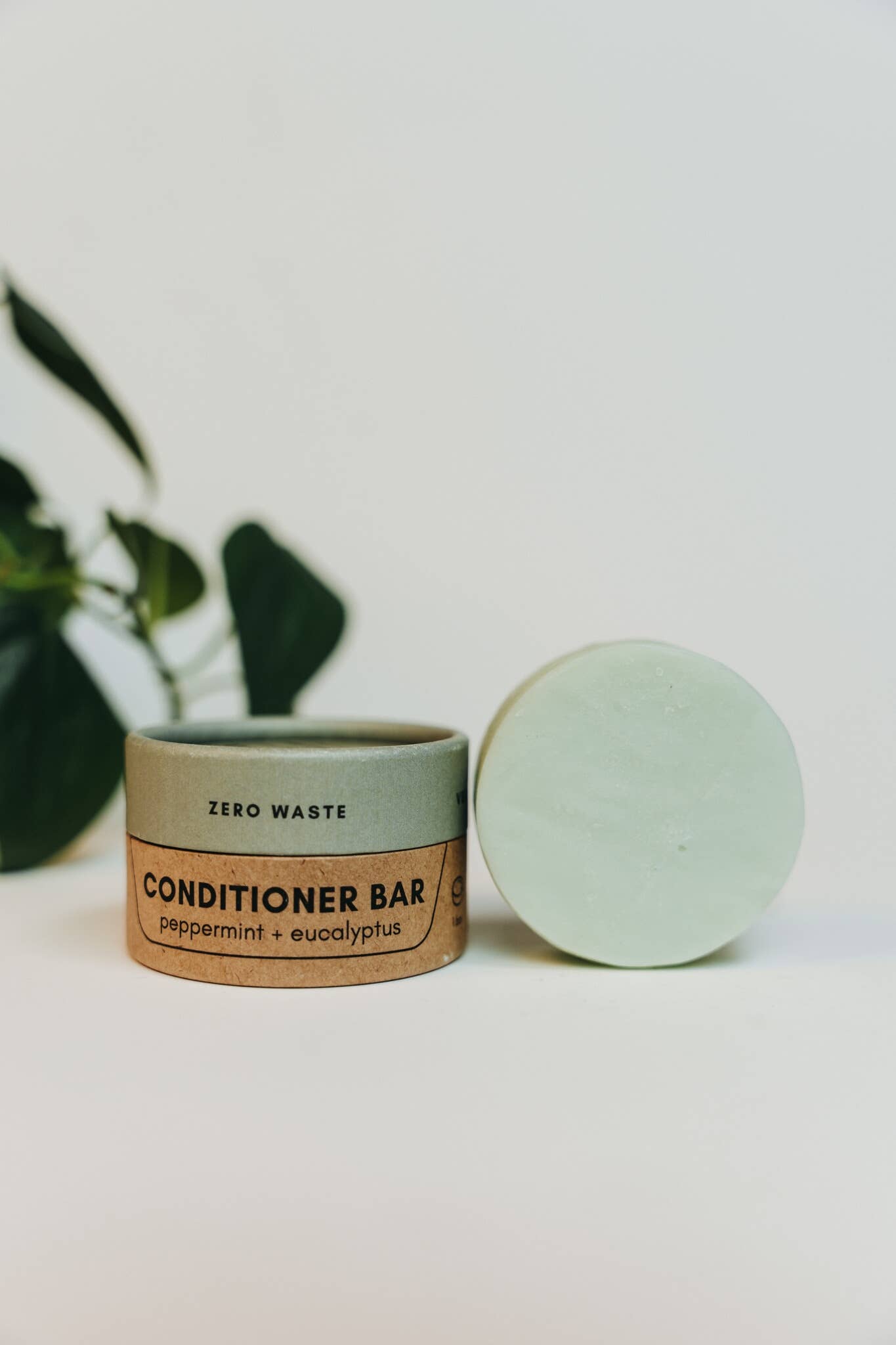 Zero Waste MVMT - Conditioner Bar | Peppermint + Eucalyptus | Travel Container - 0