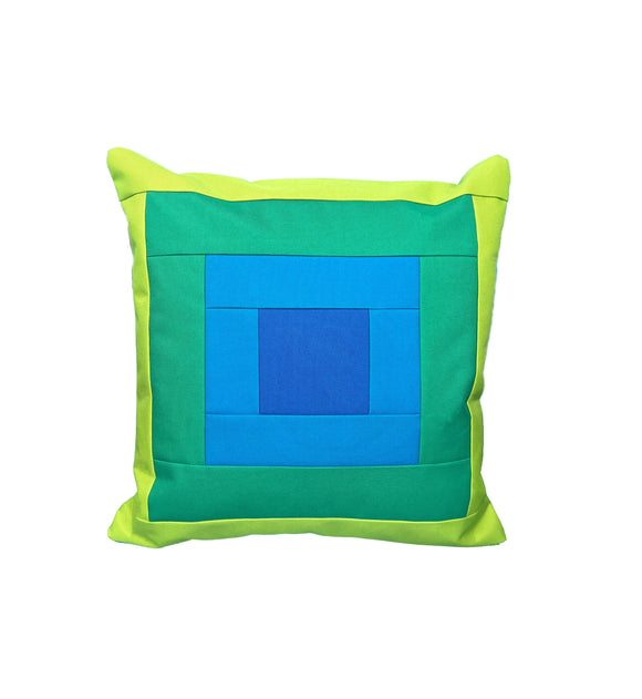 Dirtsa Studio - Outdoor Pillow Cover in "Land" Colorway: Outer Case Only