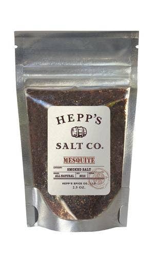 Mesquite Smoked Sea Salt: 2 oz Jar