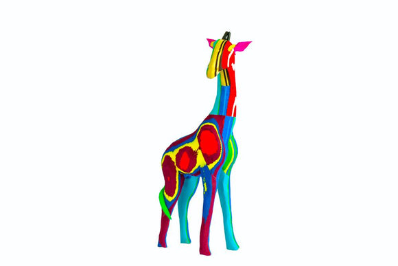Ocean Sole - Reticulated Giraffe Sculpture from Recycled Flip-Flops: Large