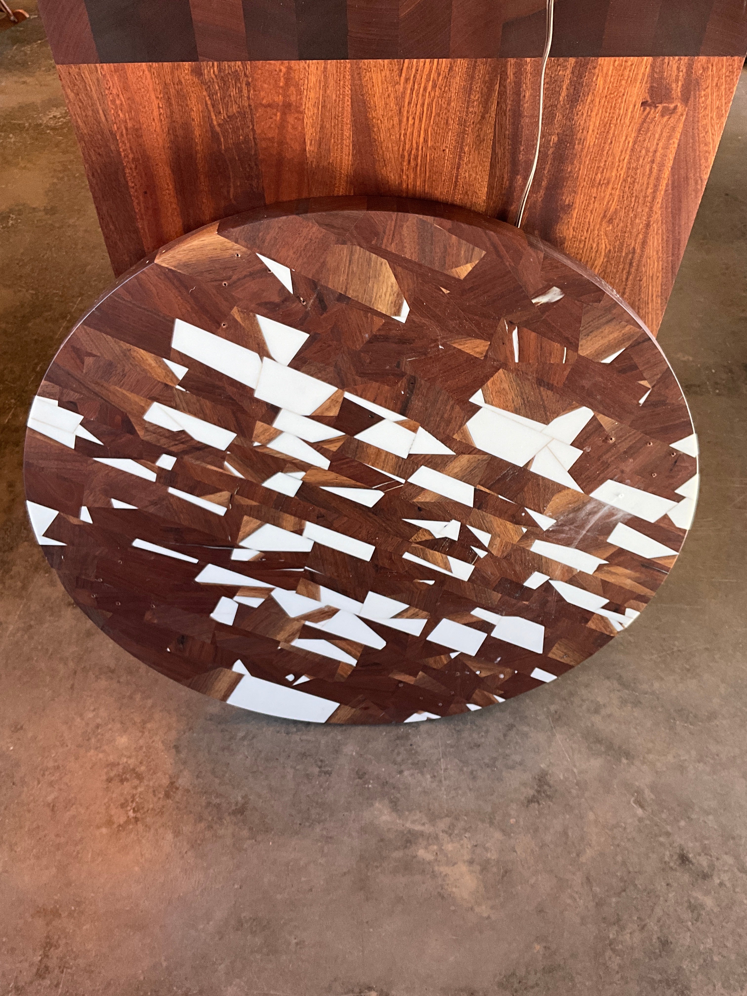white epoxy table