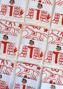 Julie Peach - Desert Red Tea Towel-1