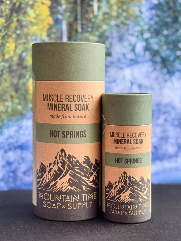 MOUNTAIN TIME SOAP - Muscle Recovery Mineral Soak - Small 6 oz.: Hot Spings