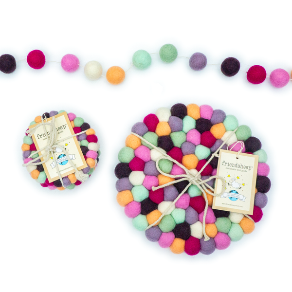 Friendsheep - Macarons Eco Coasters and Trivets: Eco Trivet