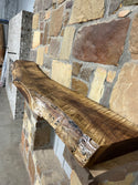 Live Edge Walnut Fireplace Mantel