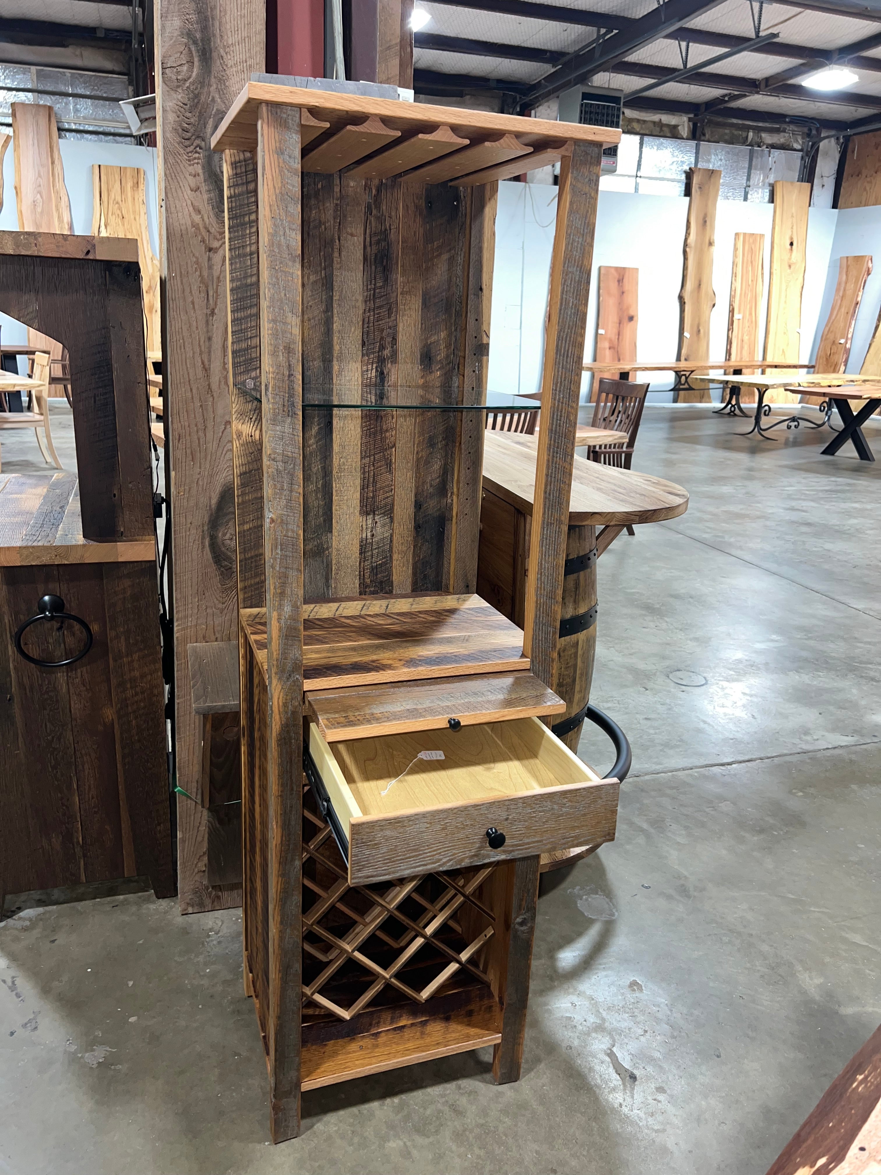 Reclaimed Wine Tower - 0