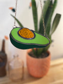 Samara Designs Studio - Stained Glass Avocado Suncatcher