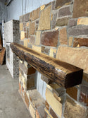 Live Edge Walnut Fireplace Mantel