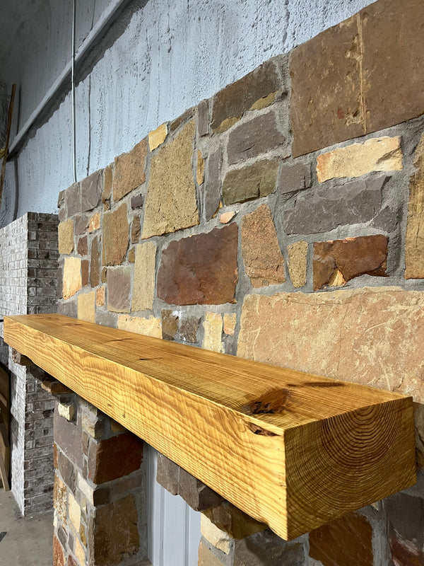 Pine Fireplace Mantel