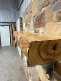 Live Edge Ash Fireplace Mantel