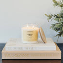 Calyan Wax Co. - Lemon + Sage - Glass Tumbler Soy Candle-4