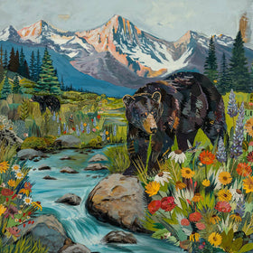 Dolan Geiman - Art Print | Mountain Bear Wall Art | DISTRACTED: Unframed / 20 x 20