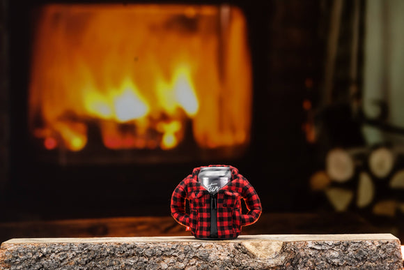 Puffin Drinkwear - The Lumberjack - Insulated 12 oz Can Cooler - Puffin Red